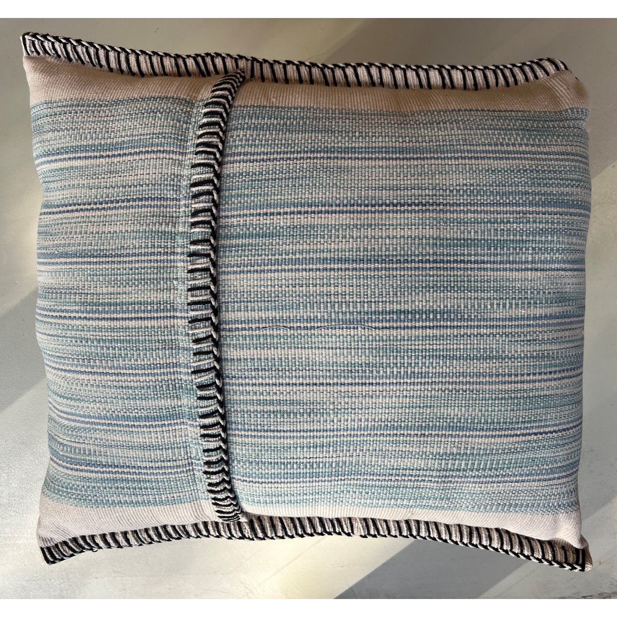 Coussin Azure - Vert Clair Crème