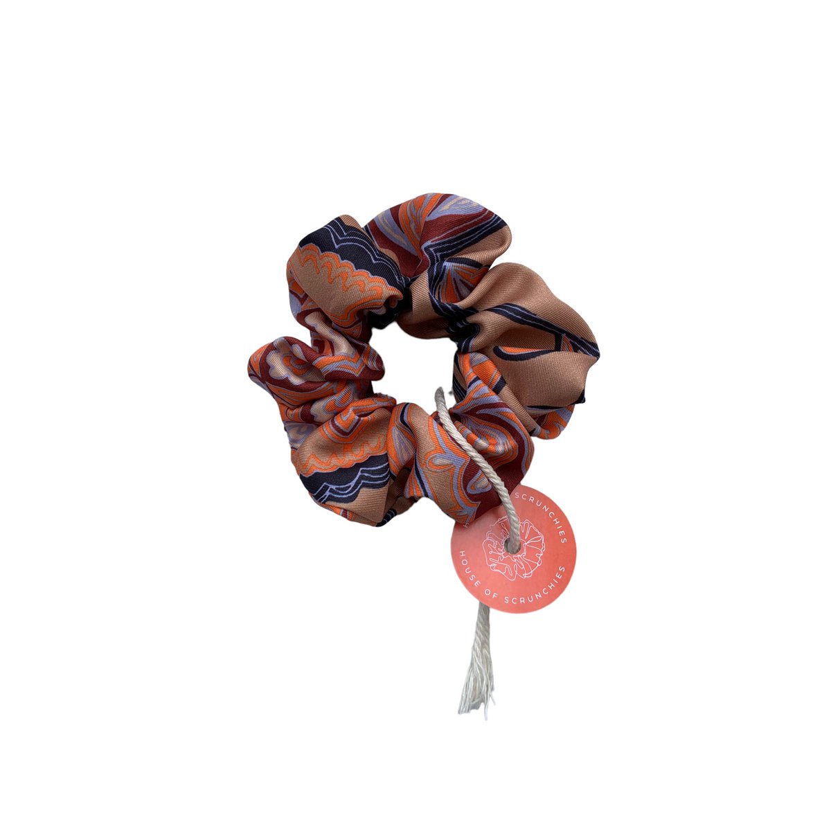 Scrunchie - Retro Flowers - Recycled