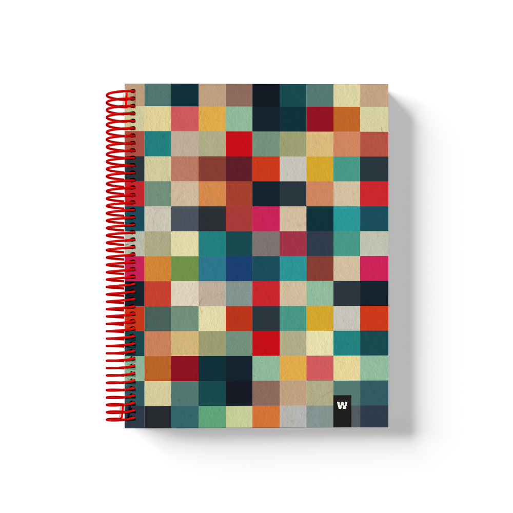 Farverige spiralnotesbøger | Pixel