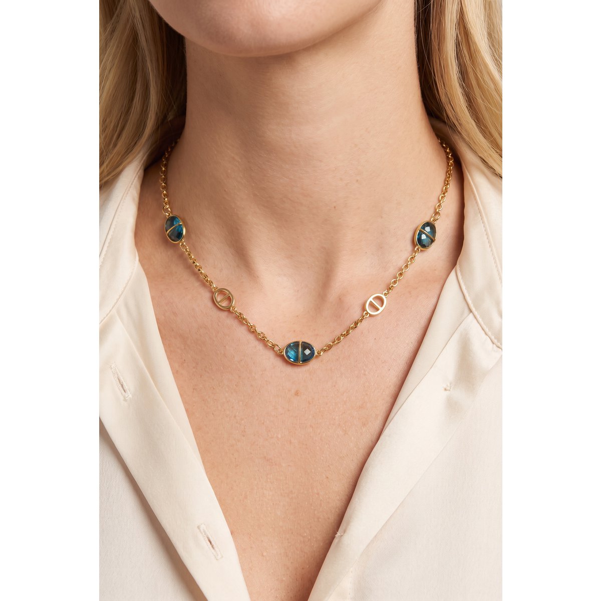 Collier maille marine en acier inoxydable