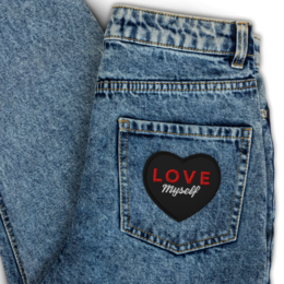 LOVE Myself Broderede patches Sort