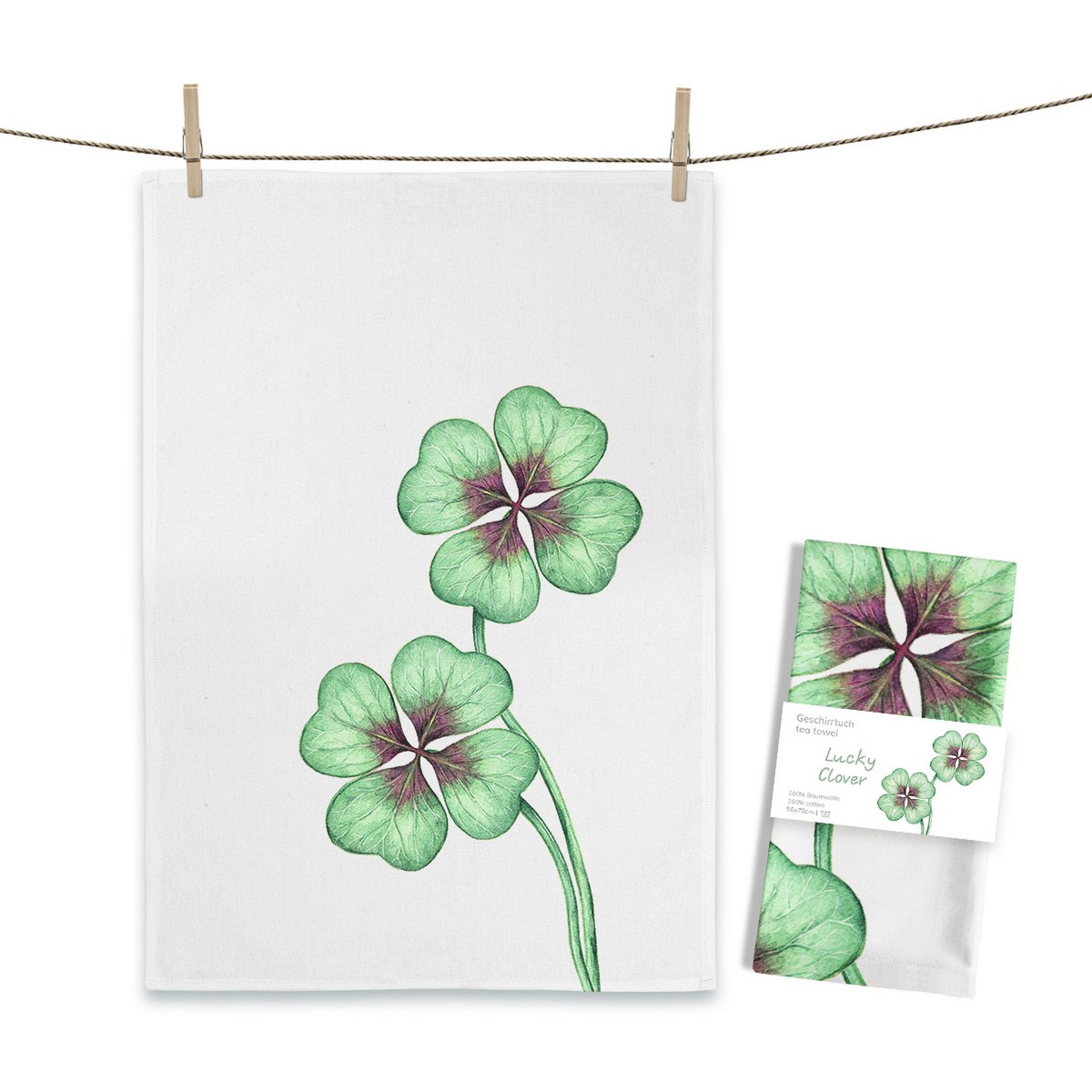 Viskestykke Lucky Clover
