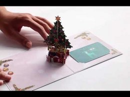 3D -kort - juletræ kort