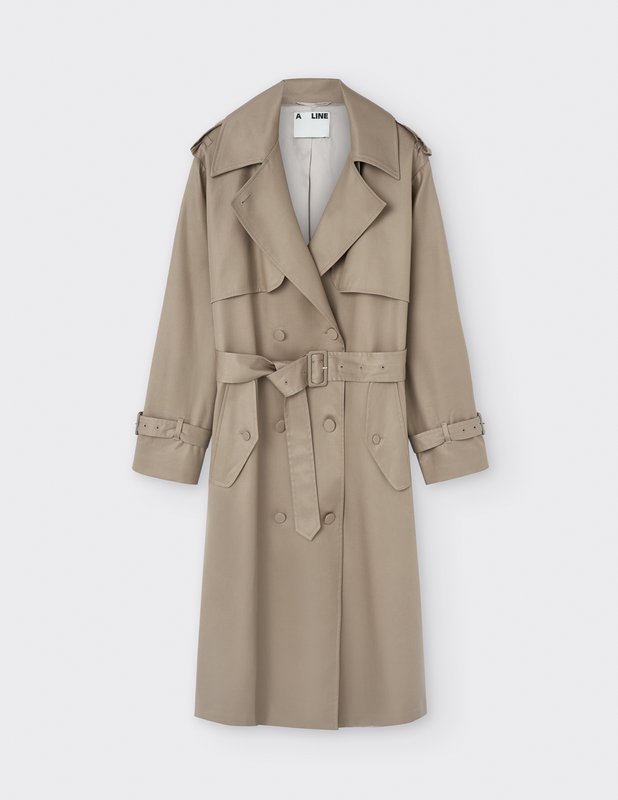 Trenchcoat med bælte