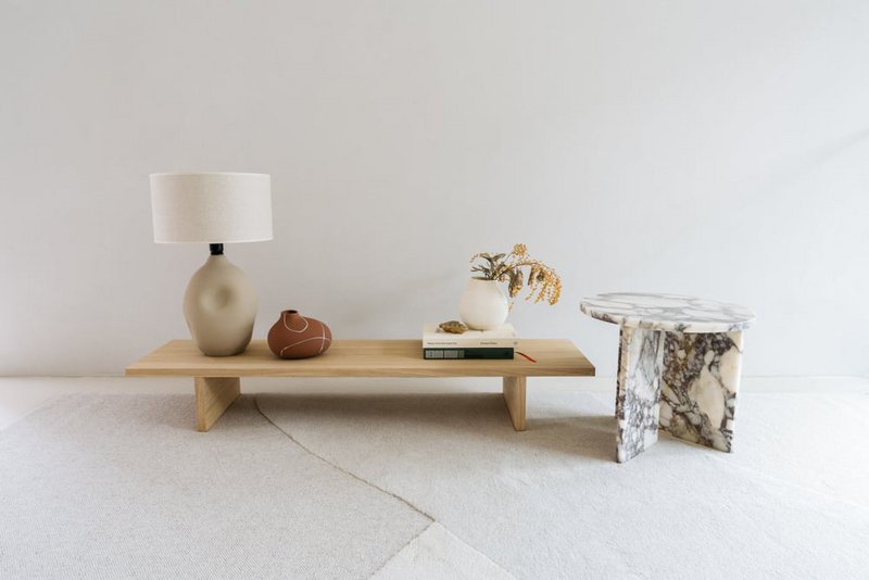 100% wool rug Rose 200x290 cm beige tone on tone
