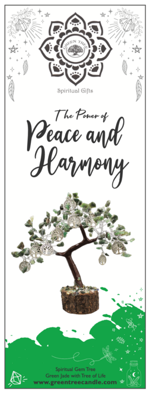 Green Jade Peace and Harmony Edelsteinbaum Klein