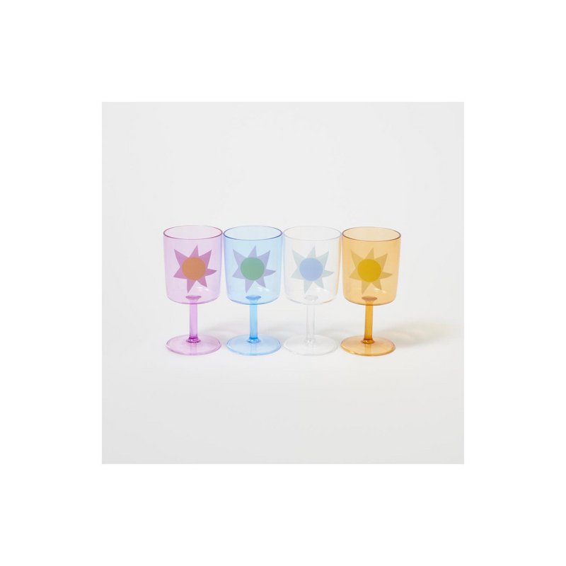Vasos Vino Sunnylife Utopia Set de 4