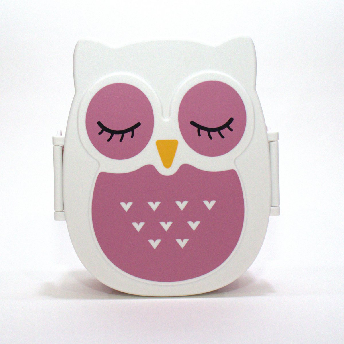 Boite à gouter - Lunchbox hemetique & sans BPA - Chouette Rose
