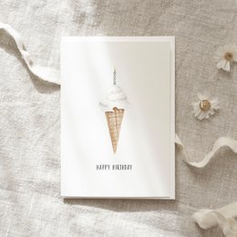 Biglietto d'auguri · Candela gelato