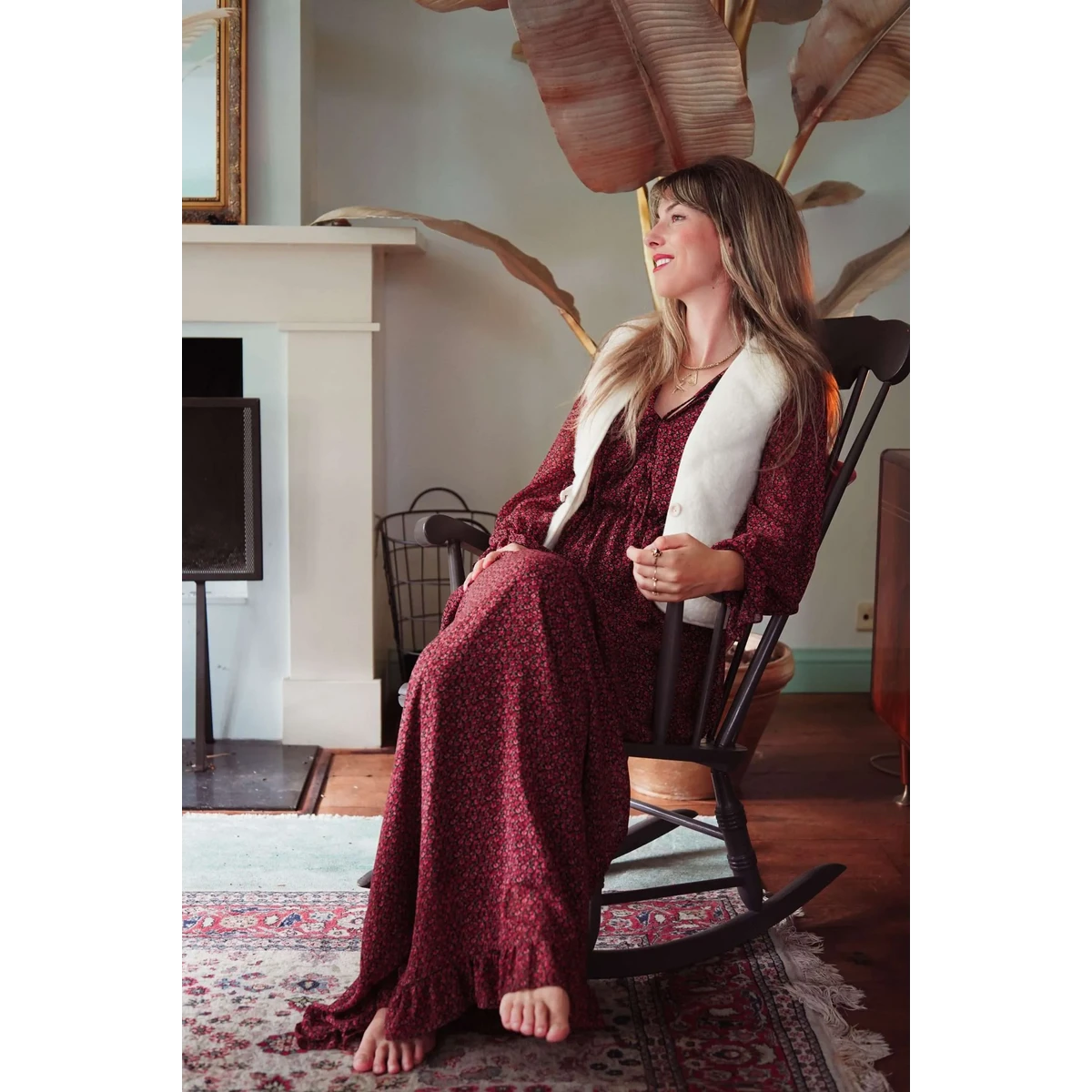 Wool Vest - Flat White Bubble Shorty
