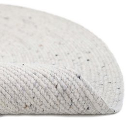 NEETHU NATURAL L vilten wollen vloerkleed