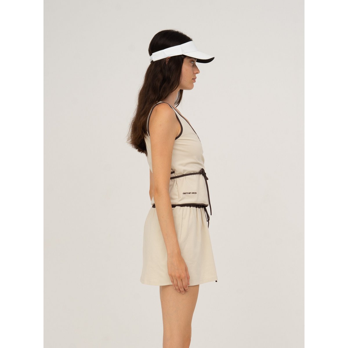 Serve White Sports Wrap Top