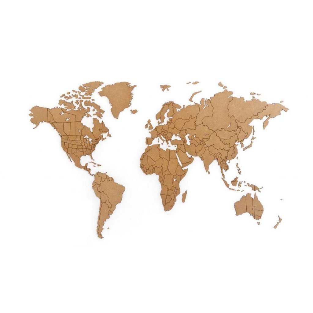 Carte du monde en bois - True Puzzle