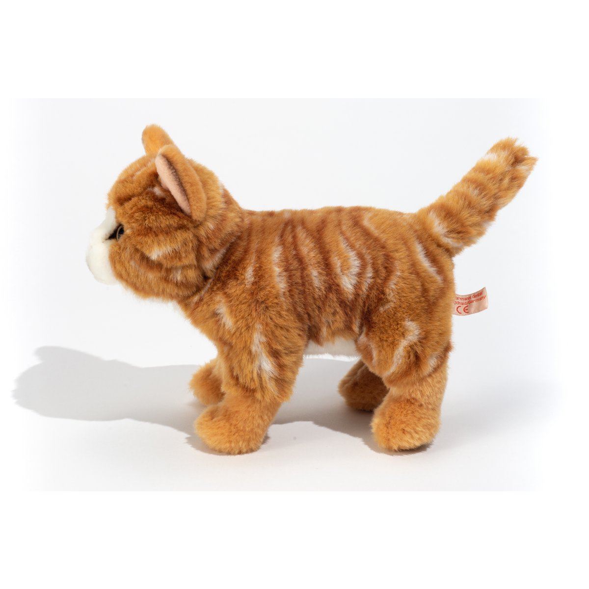 Kat staande rode makreel 20 cm - knuffels - knuffels