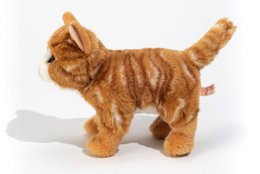 Chat maquereau rouge debout 20 cm - peluches - peluches