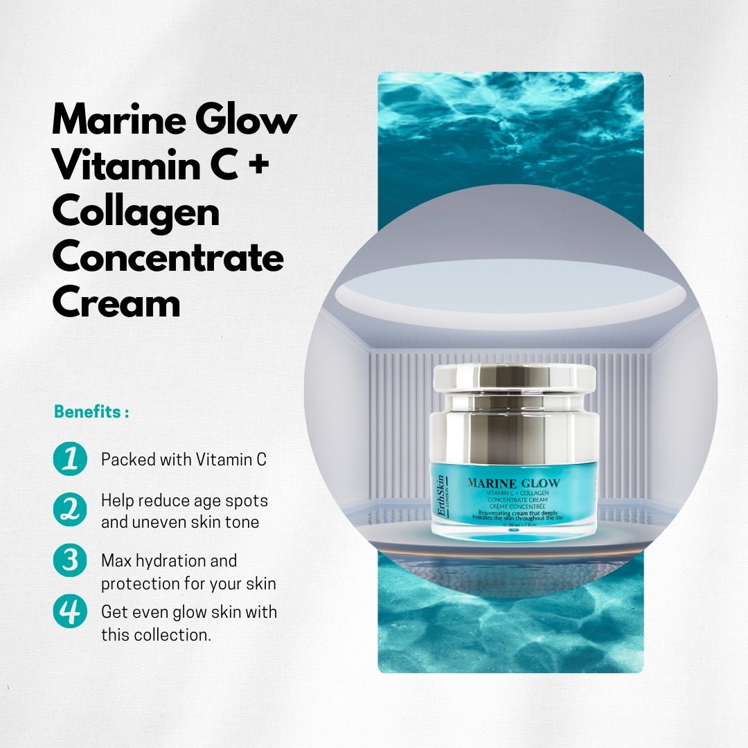 Glow marino Vitamina C + Crema concentrato di collagene 50 ml