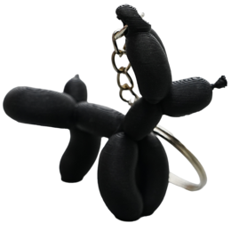  Balloon dog keychain, plush toy design, multiple colors, fun quirky accessory