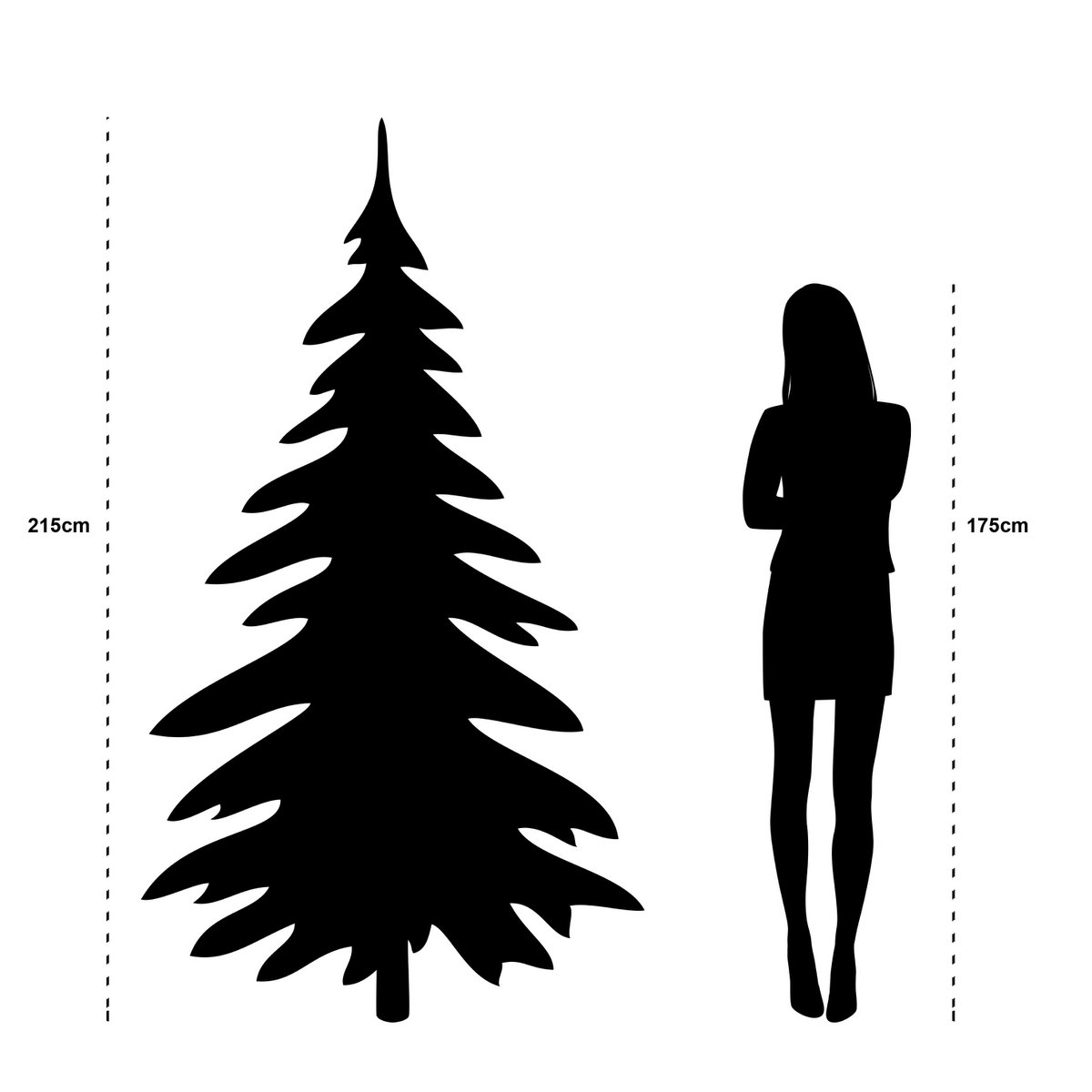 Árbol de Navidad artificial Vancouver - Al. 215 x Ø 145 cm - Verde
