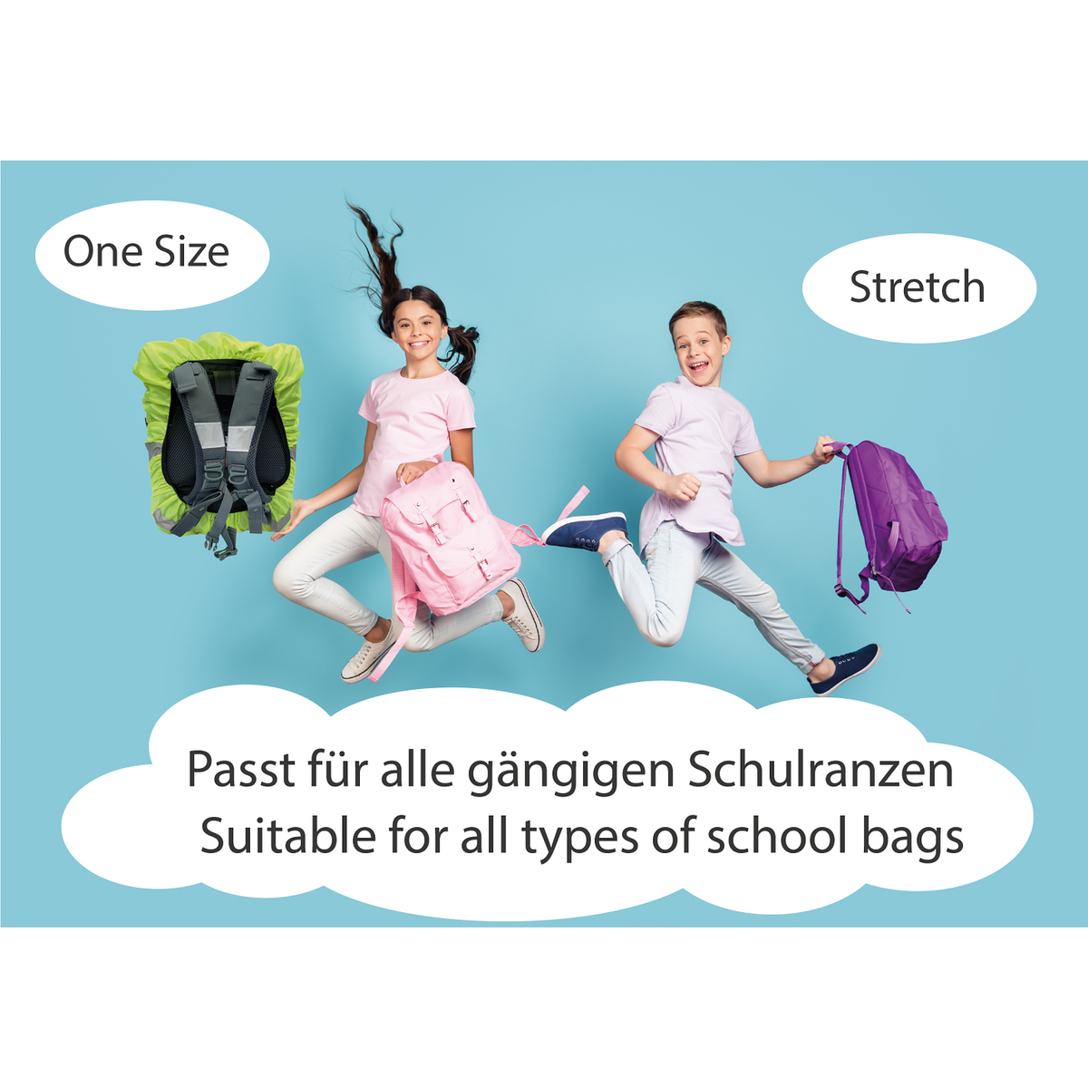 Children color change satchel protection - shark