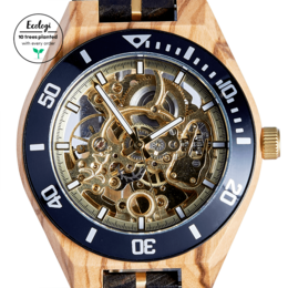 Wooden Mechanical Watch, Modern Wrist Watch, Analog Watch For Men, Eco Friendly Watch, Accessories And Watches, Holiday Gifts ~ The Rosewood