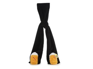 Scarf 'Beer Mug' made of plush, 140cm