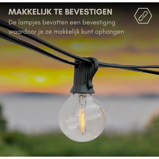 7,5 Meter Lichtkabel mit 25 LED-Lampen