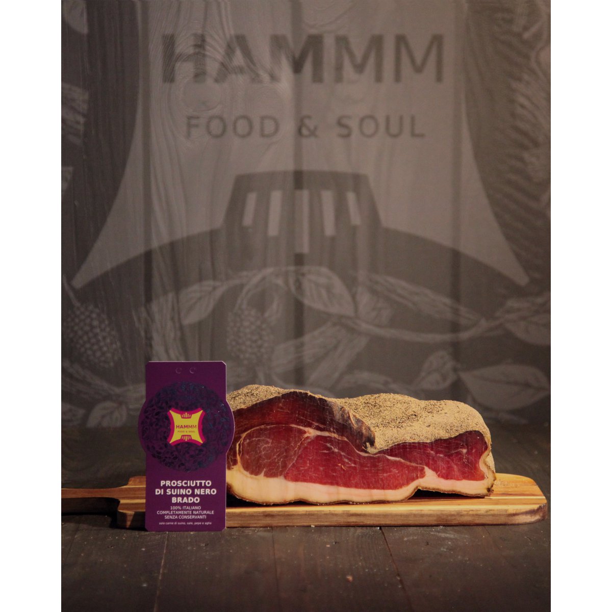 🇬🇧 Schinken mit umbrischen Wildschweinfüßen – gewürzte, handwerklich hergestellte Salami
