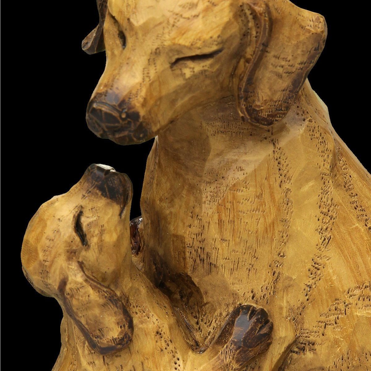 Hund mit Welpe braun - klein