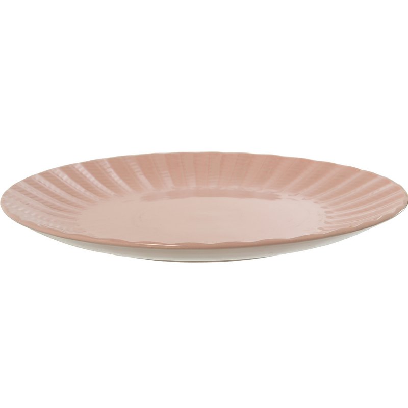 PINK CERAMIC SLAIN PLATE °27X2.8CM CU7320