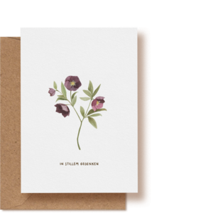 Lenzrose in still commemoration | Mourning card