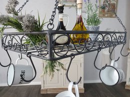 IJzeren pottenhanger - grijs 60cm