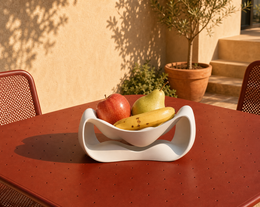 Fano modern design fruit bowl white edition