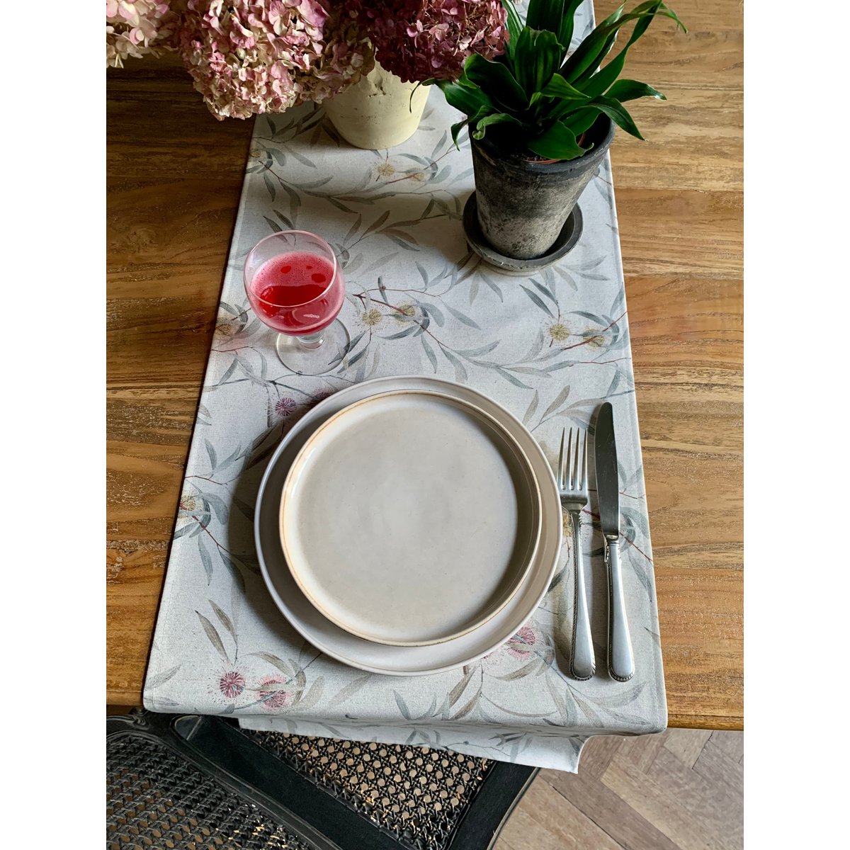 Table Runner, Recycled Cotton, Printed | Pipo Fresno