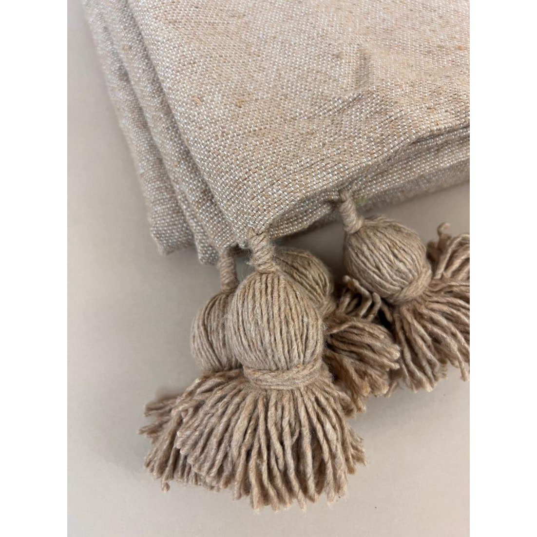 PLAID POMPON GRAND