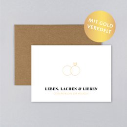 Tarjeta de boda Anillo Liv