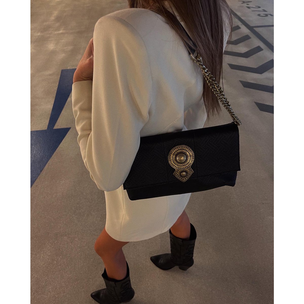 Skórzana Torba Na Ramię Aurora - Mocca Suede