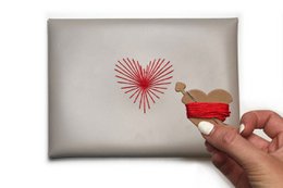 Stitch Heart Strings Envelope Pouch