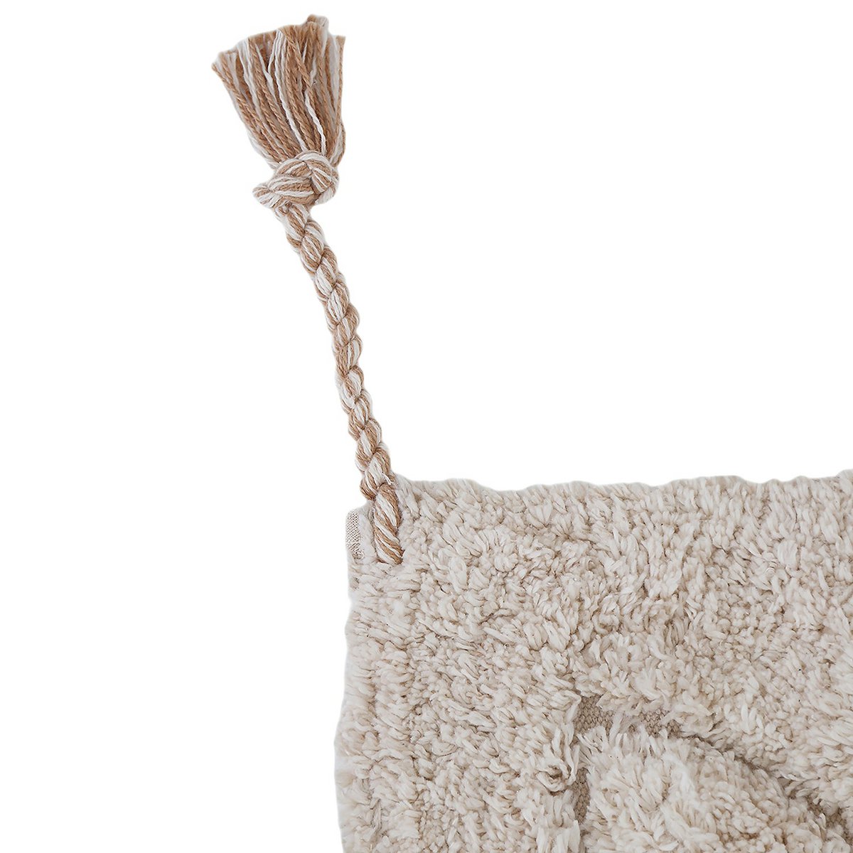 Waschbarer Kinderzimmerteppich aus Baumwolle mit Blumenmuster GENTLE FLORA