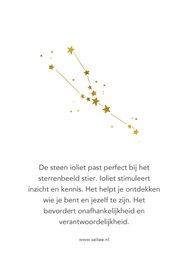Taurus stjernetegn ædelsten halskæde