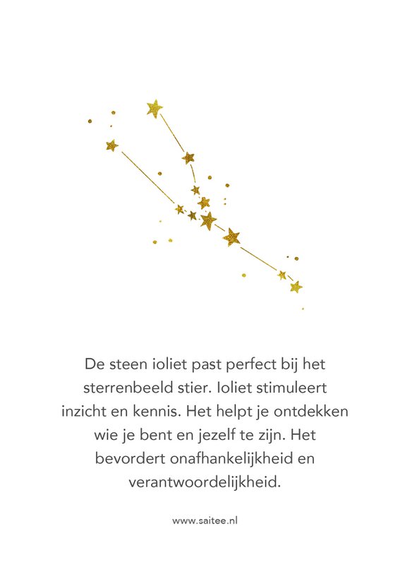 Taurus stjernetegn ædelsten halskæde