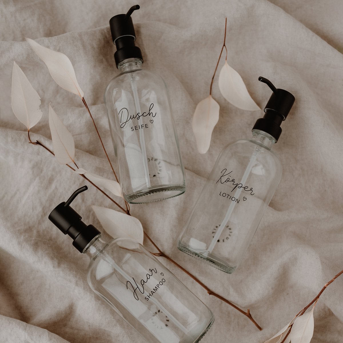 Soap dispenser hair shampoo transparent 500ml (PU = 6 pieces)