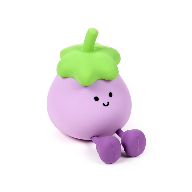 Veilleuse et support de téléphone Miss Aubergine