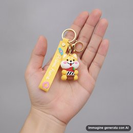 Dierlijke sleutelhangers - Kawaii karakterontwerp 4-delige set