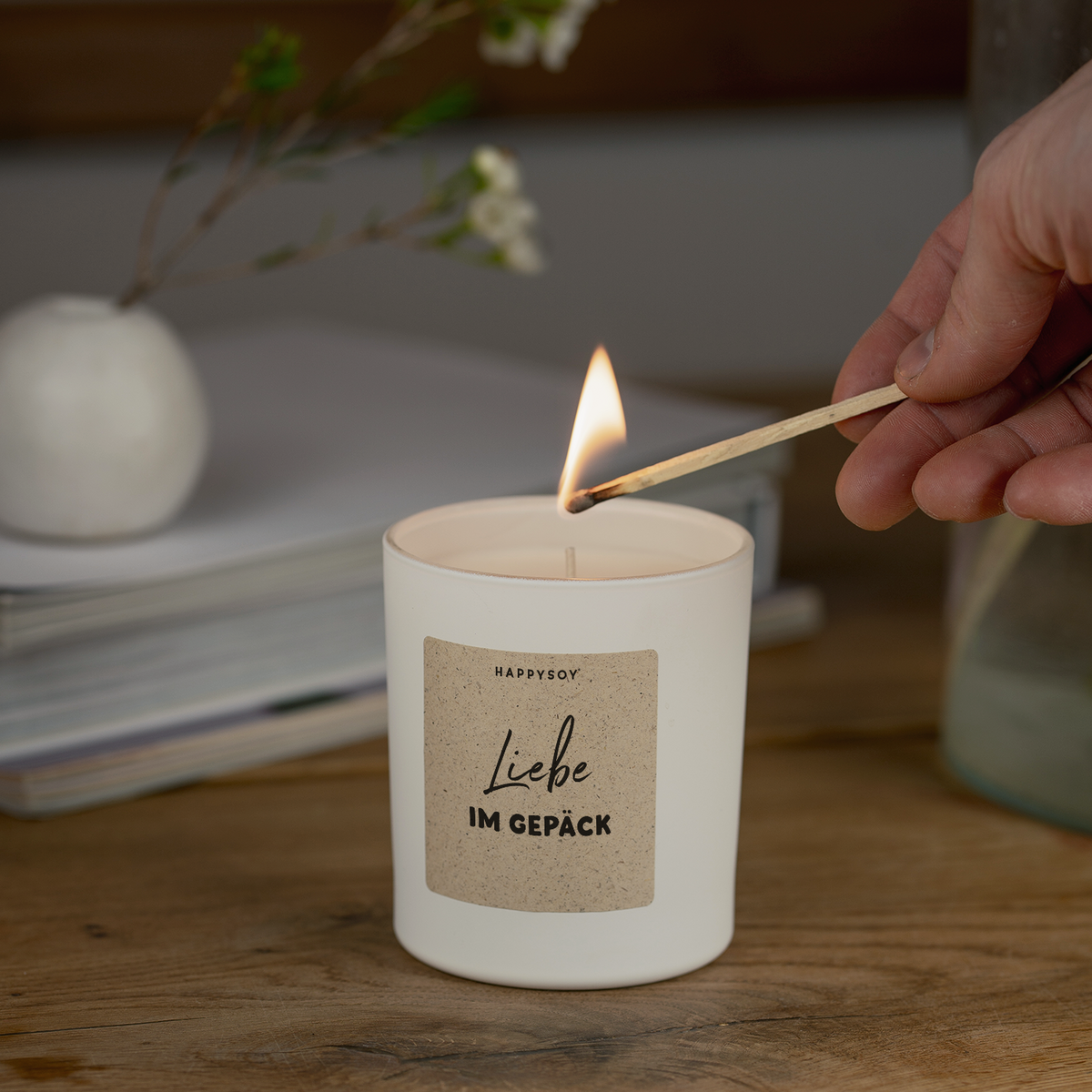 Scented candle - love in luggage
