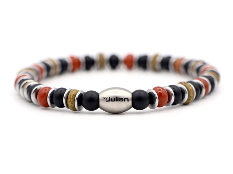 Enam segara rode jaspis, onyx (zilver of goud)