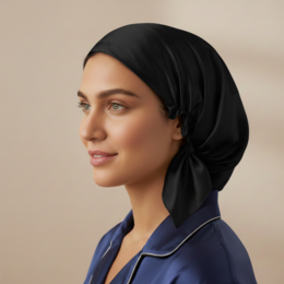 YOSMO Chiffon de sommeil 100 % soie de mûrier – Taille S – Bonnet de protection pour enfants et cheveux courts