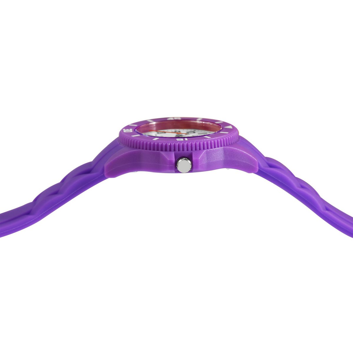 Q&Q children's/youth watch with silicone strap, 10 ATM, purple