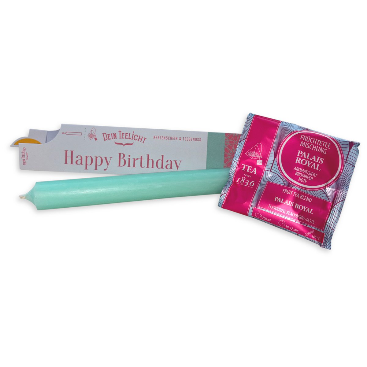 DEIN TEELICHT / Kerzenschein & Teegenuß / Happy Birthday / VE 12