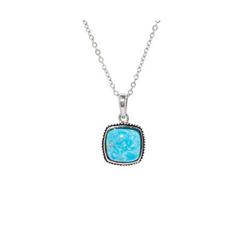 Pendentif argent massif et pierre naturelle
