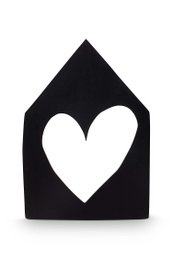 Wall Ornament House Black 41.5x29cm
